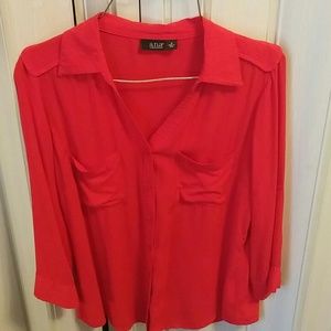 A.n.a women's blouse in red